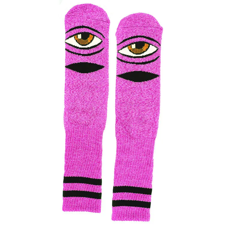 Toy Machine Heather Sect Eye Neon calzini skate alti
