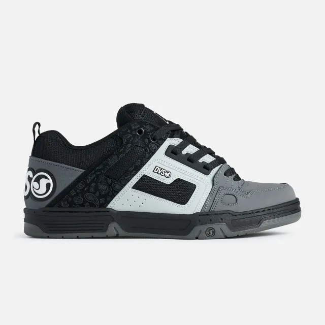 DVS Comanche scarpe skate black charcoal grey pelle