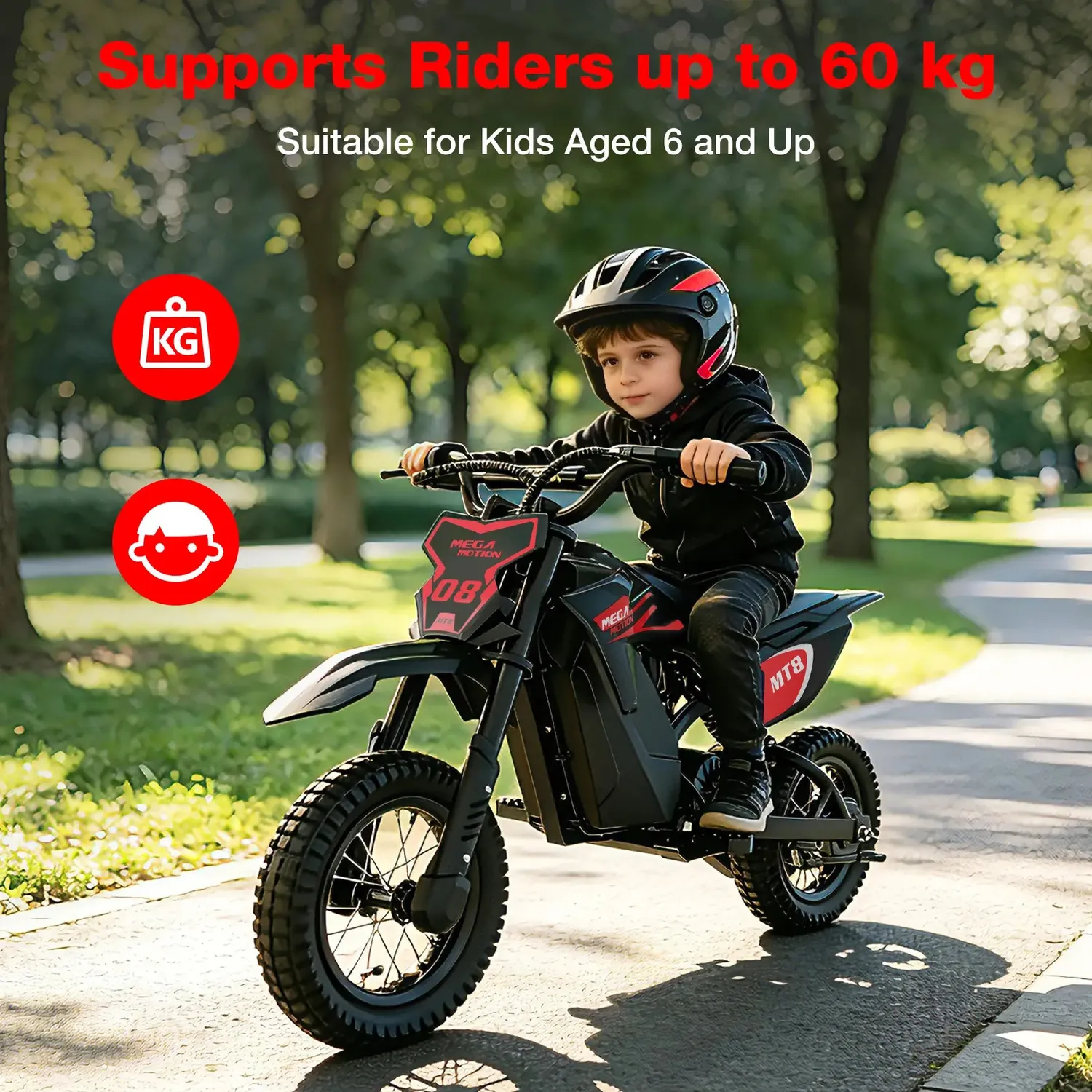MEGA MOTION MT8 minimoto elettrica 36V bambini 300W