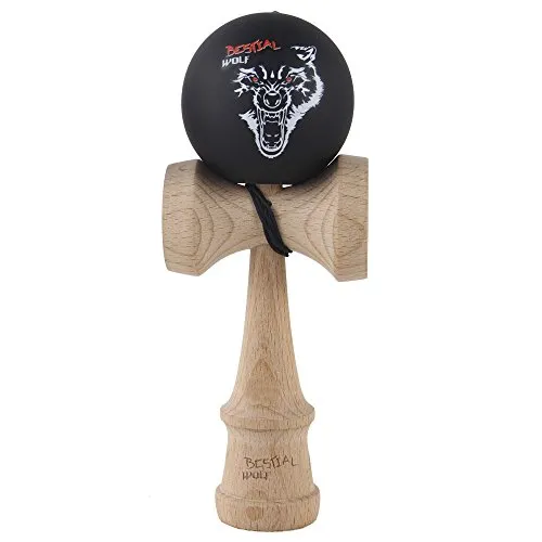 Bestial Wolf Kendama gioco in legno bianco taglia unica