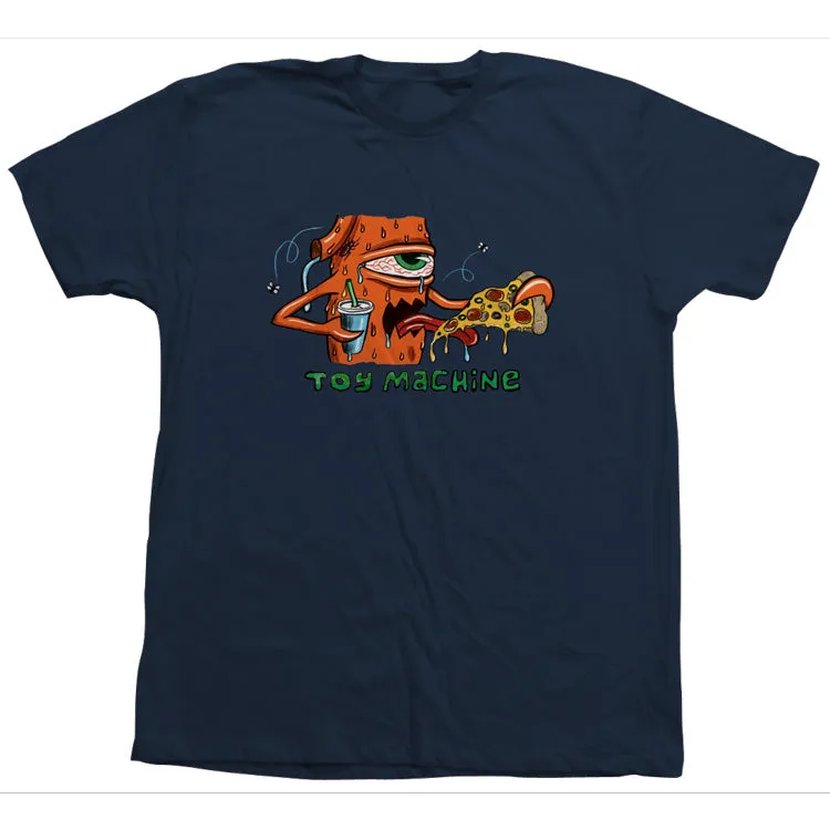 Toy Machine Pizza Tee t-shirt cotone Leo Romero da skate