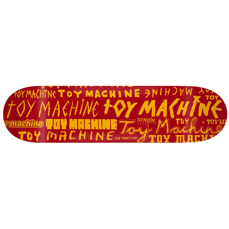 Toy Machine Word Marks Red tavola skate 8.00