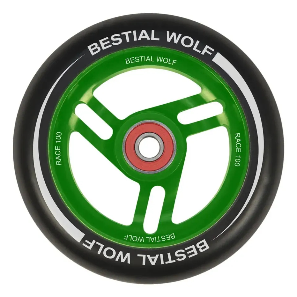 Bestial Wolf Race ruota monopattino 100 mm verde PU88