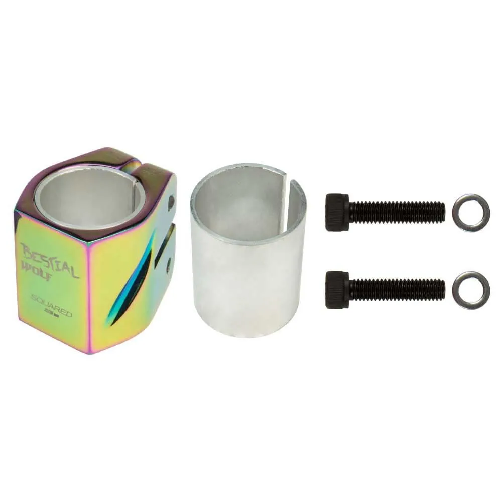 Bestial Wolf Squared clamp 2 viti arcobaleno 32-35 mm