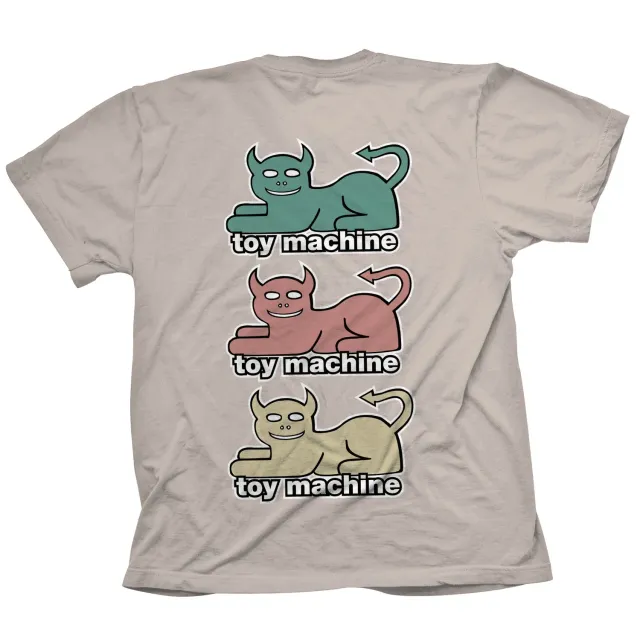 Toy Machine Triple Cat maglietta nera cotone skate