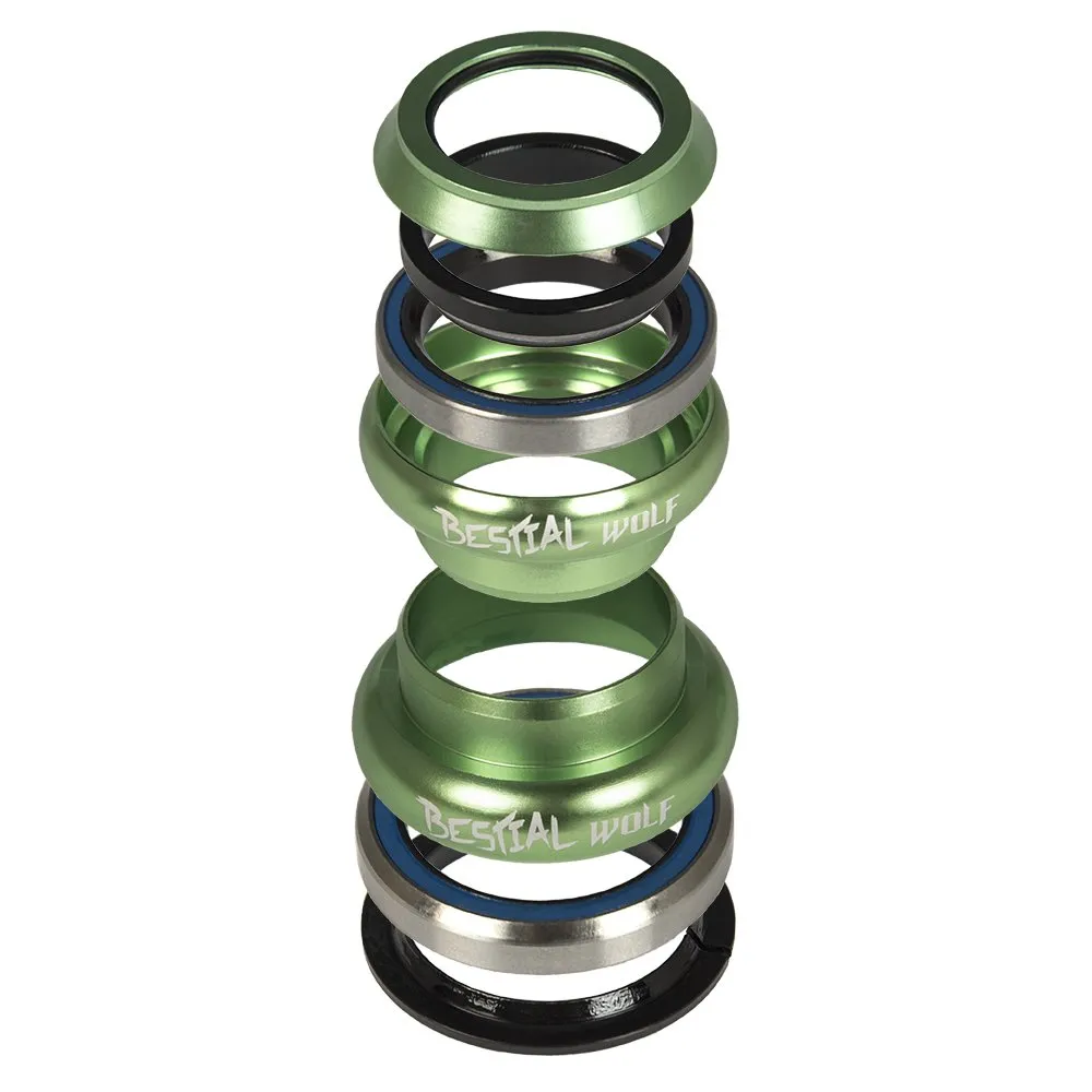 Bestial Wolf Head serie sterzo monopattino verde 60 mm