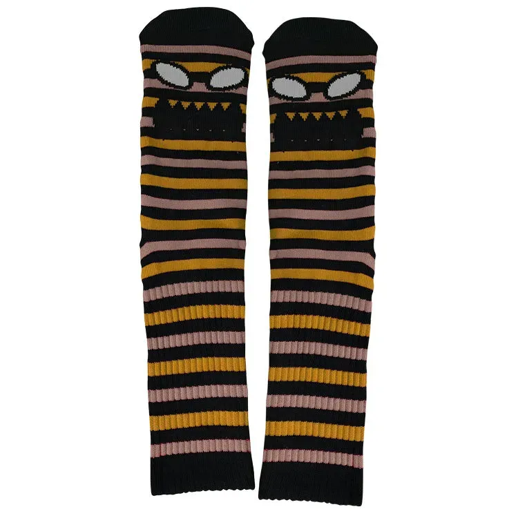 Toy Machine Monster Face Calzini mini stripes grigi
