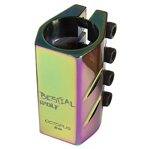 Bestial Wolf Octopus clamp monopattino 32mm arcobaleno