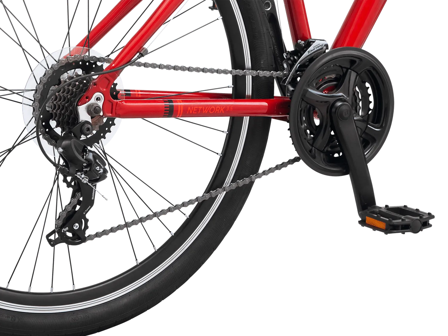 Schwinn Network 3.5 bici ibrida rossa 700c fitness