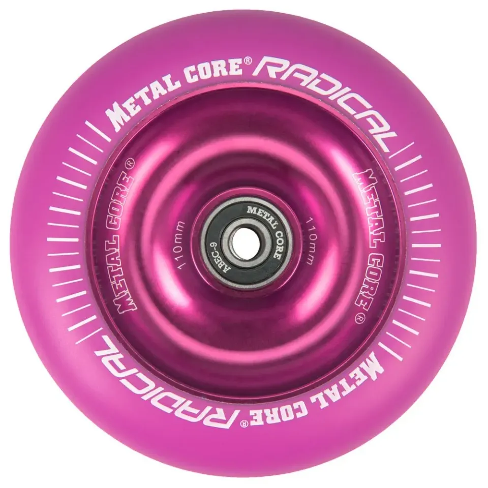 Bestial Wolf Metal Core Radical ruota monopattino 110 mm rosa fluo