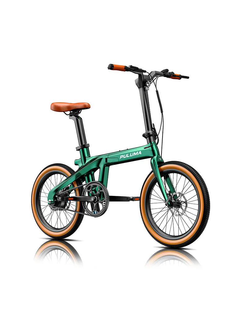 PULUMA PT20 bici elettrica pieghevole verde carbonio