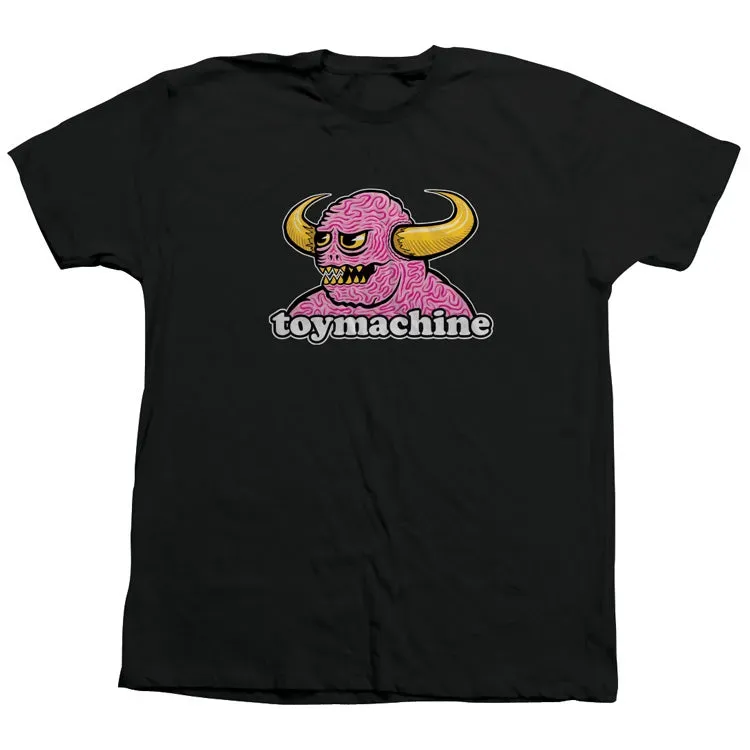Toy Machine Brain Monster T-Shirt nera grafica skate