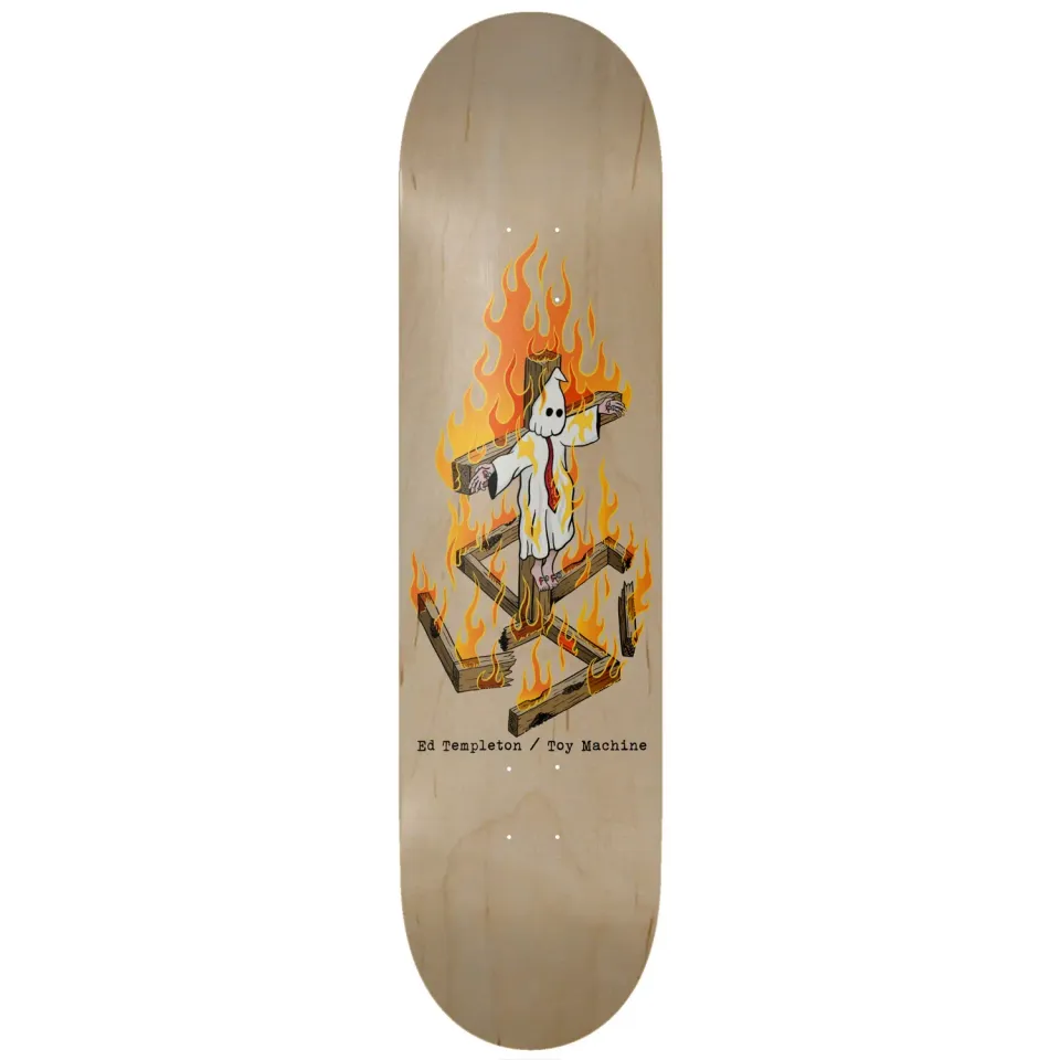 Toy Machine Ed Templeton Charred Cross tavola 8.5