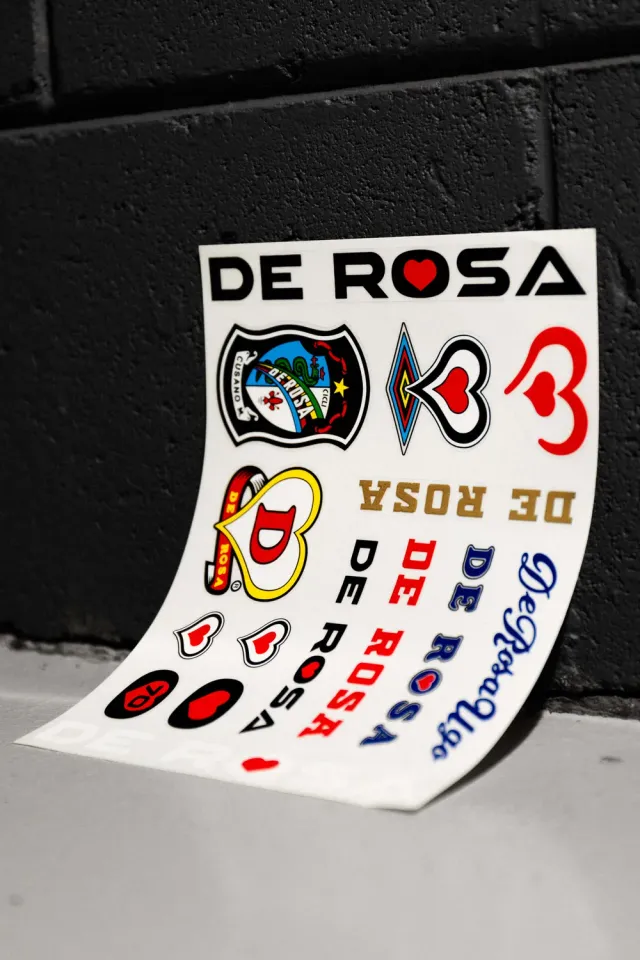 De Rosa Logos stickers adesivi bici collezione storica dal 1953