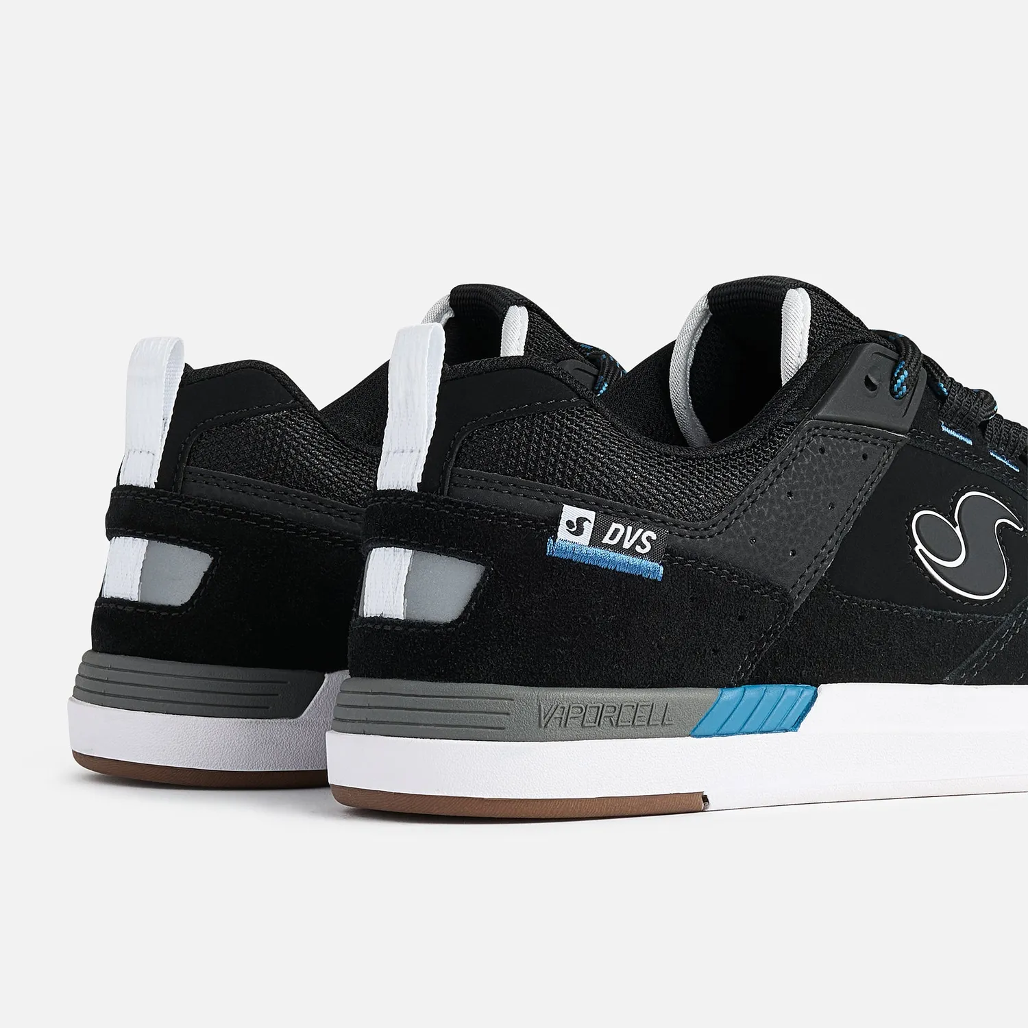 DVS Sureshock scarpe skate nero bianco blu team
