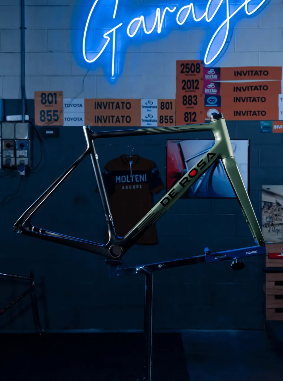 De Rosa 838 Stranger Olive Green telaio bici pezzo unico