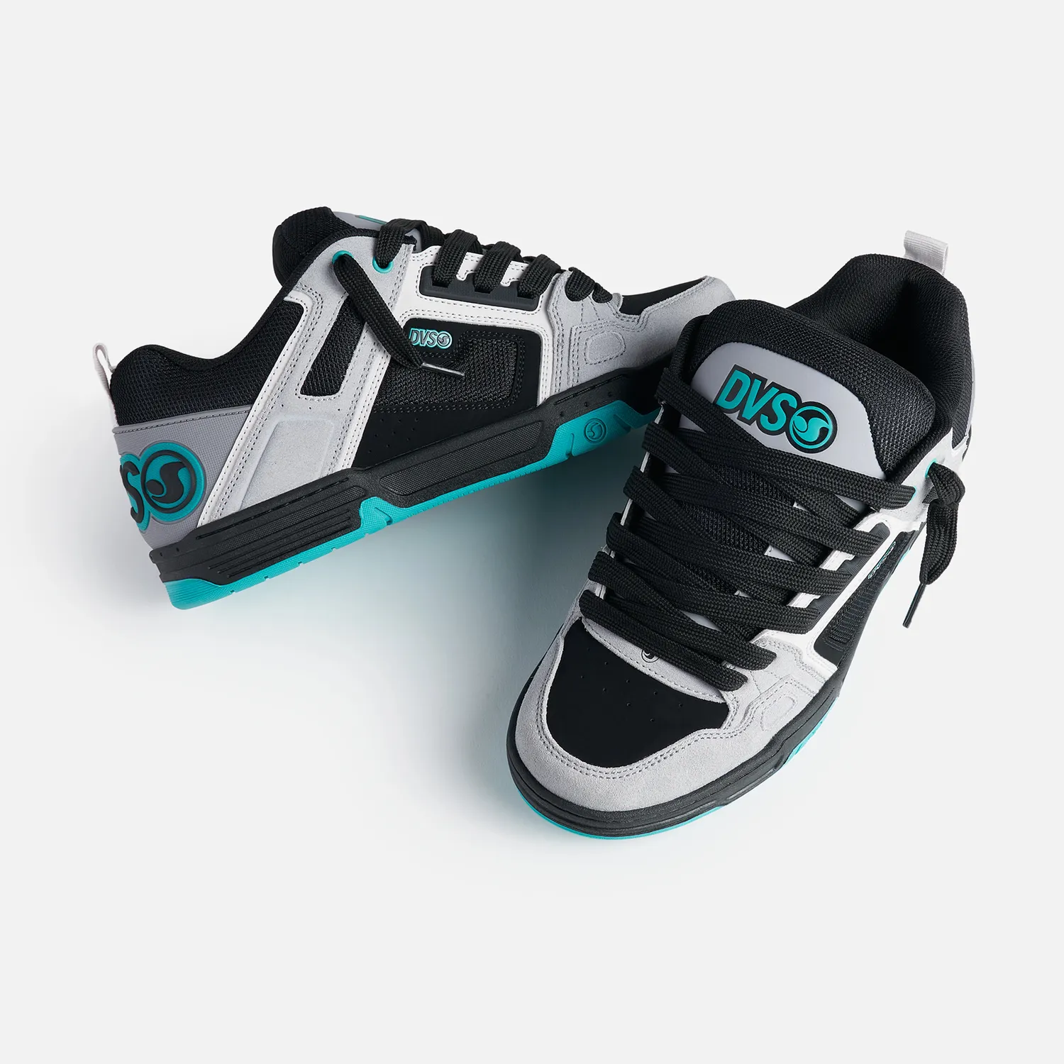 DVS Comanche scarpe skate grigio nero teal imbottite