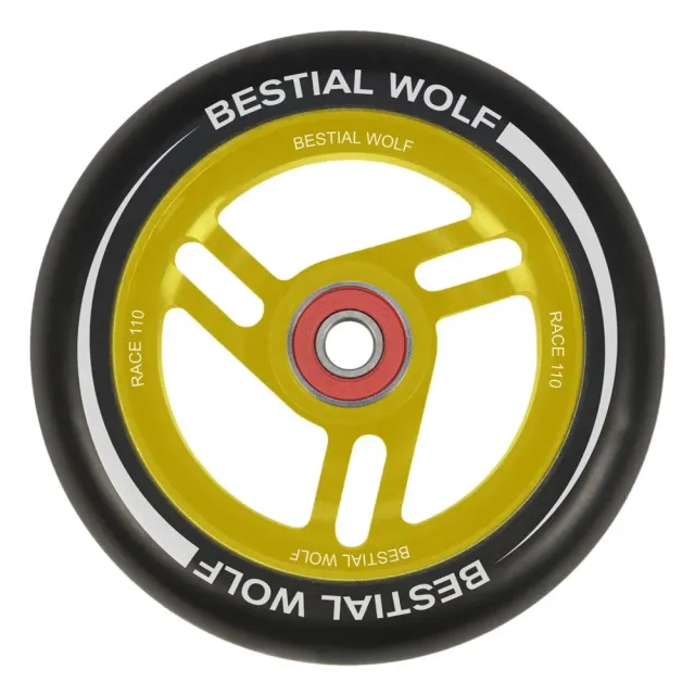 Bestial Wolf Race ruota monopattino freestyle 110 mm gialla 1 pz