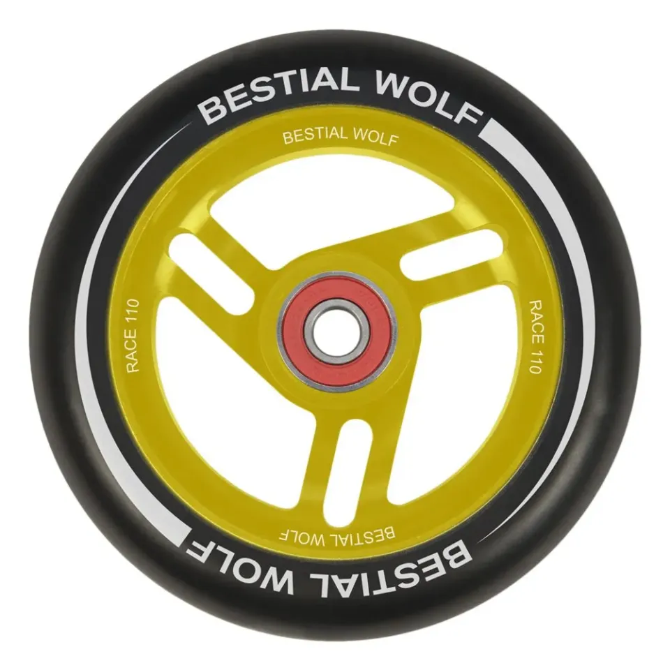 Bestial Wolf Race ruota monopattino freestyle 110 mm gialla 1 pz