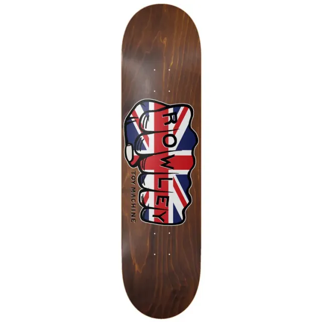 Toy Machine Rowley Union Jack Fist tavola skate 8.25