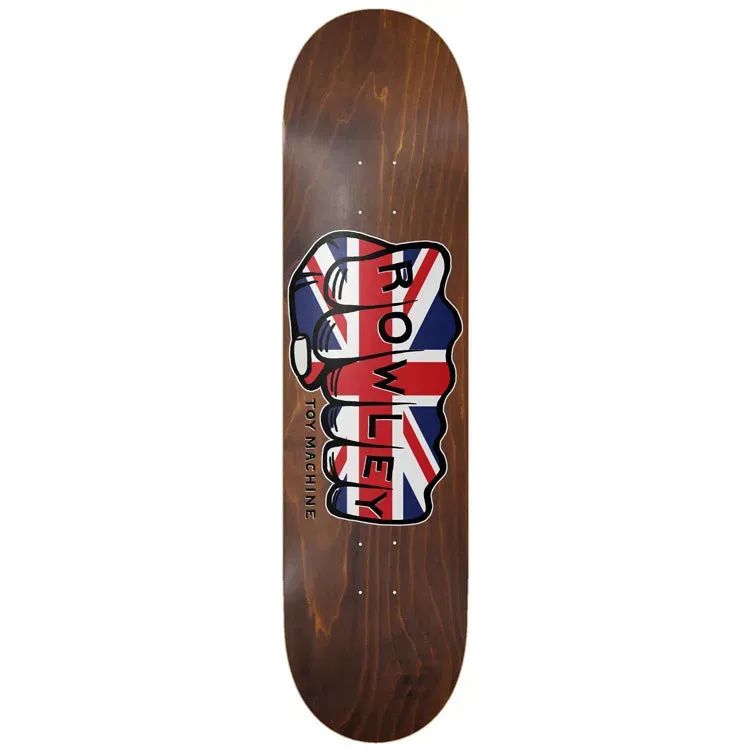 Toy Machine Rowley Union Jack Fist tavola skate 8.25