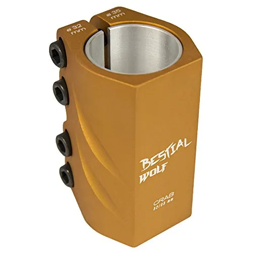 Bestial Wolf Crab morsetto monopattino oro 4 viti