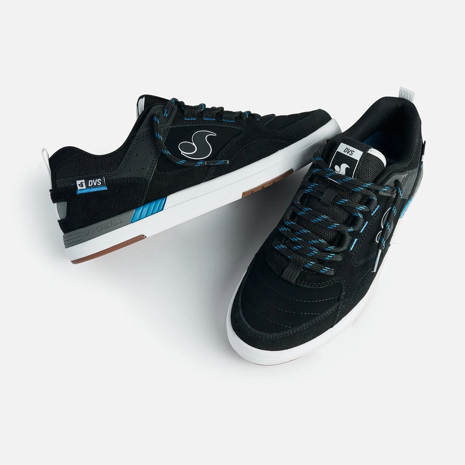 DVS Sureshock scarpe skate nero bianco blu team