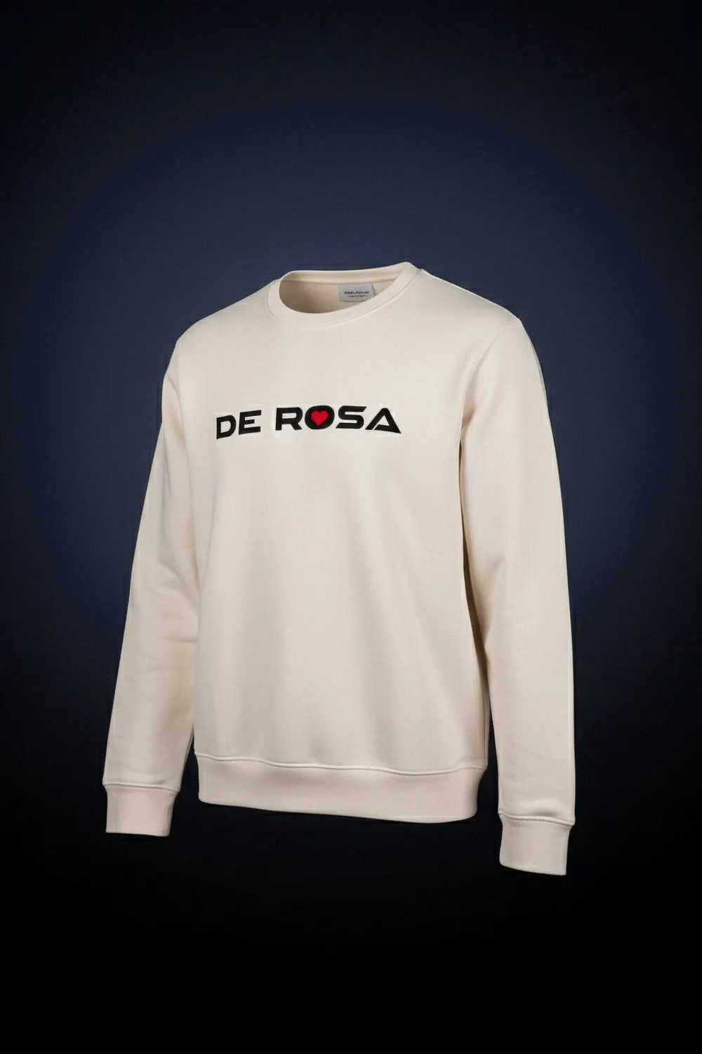 De Rosa Embroidered Crewneck felpa girocollo cotone bio