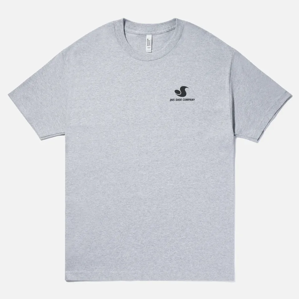 DVS Icon Tee maglietta grigia logo skate