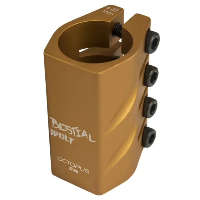 Bestial Wolf Octopus clamp monopattino 32mm oro