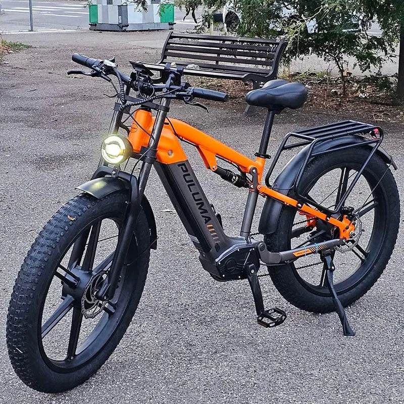 Puluma PH003 ebike fat bike arancione 26" biammortizzata