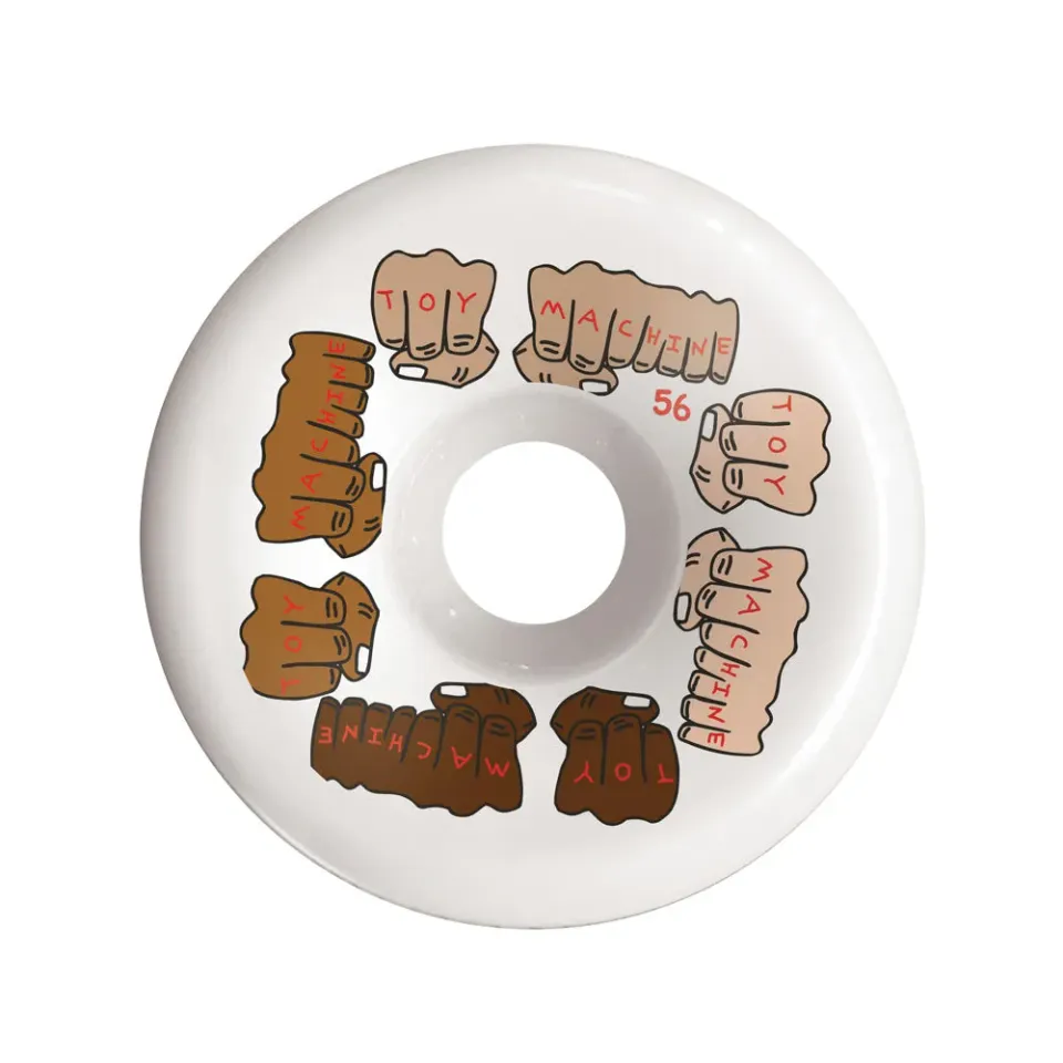 Toy Machine Fists Colors C-Line 56mm ruote skate 4 pezzi