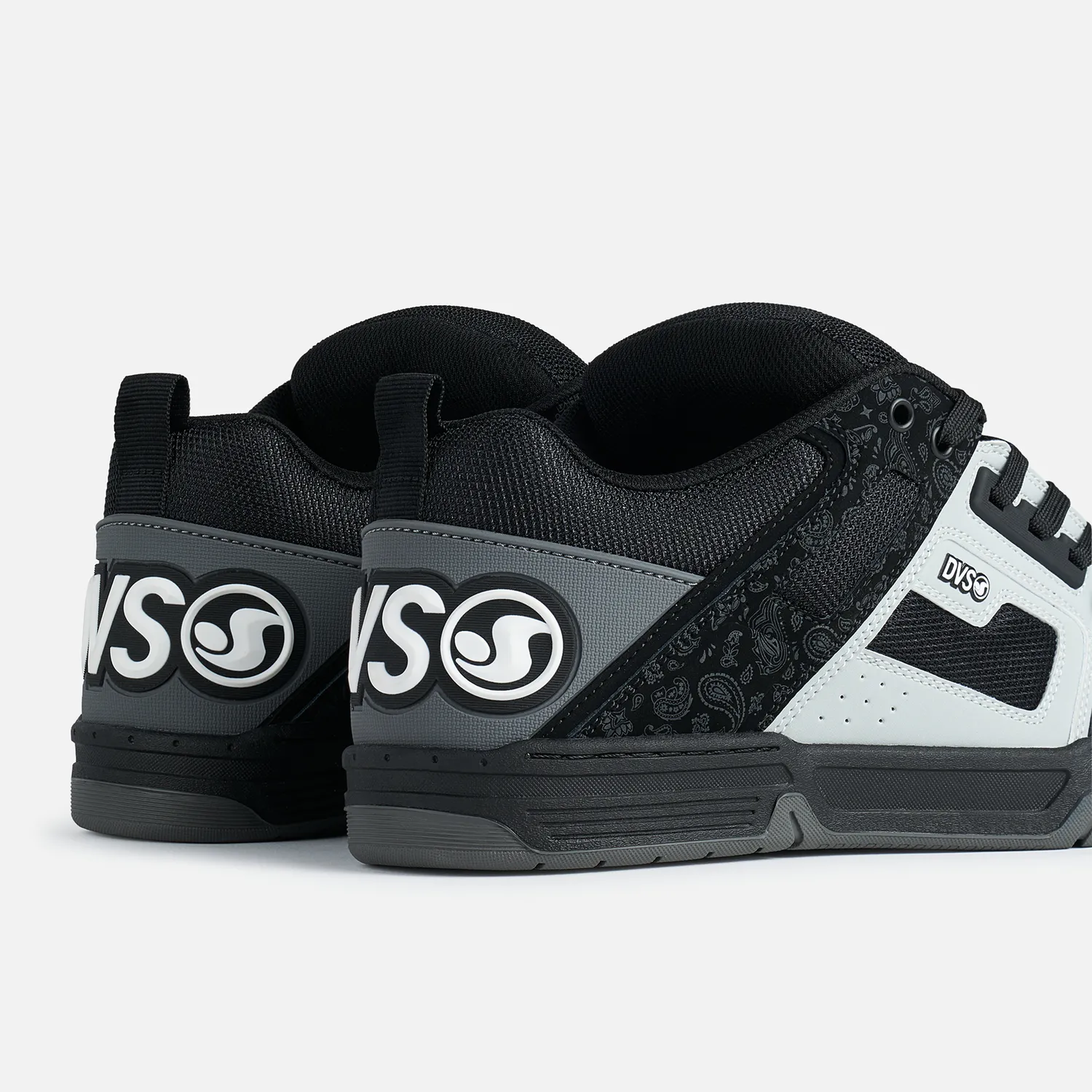 DVS Comanche scarpe skate black charcoal grey pelle