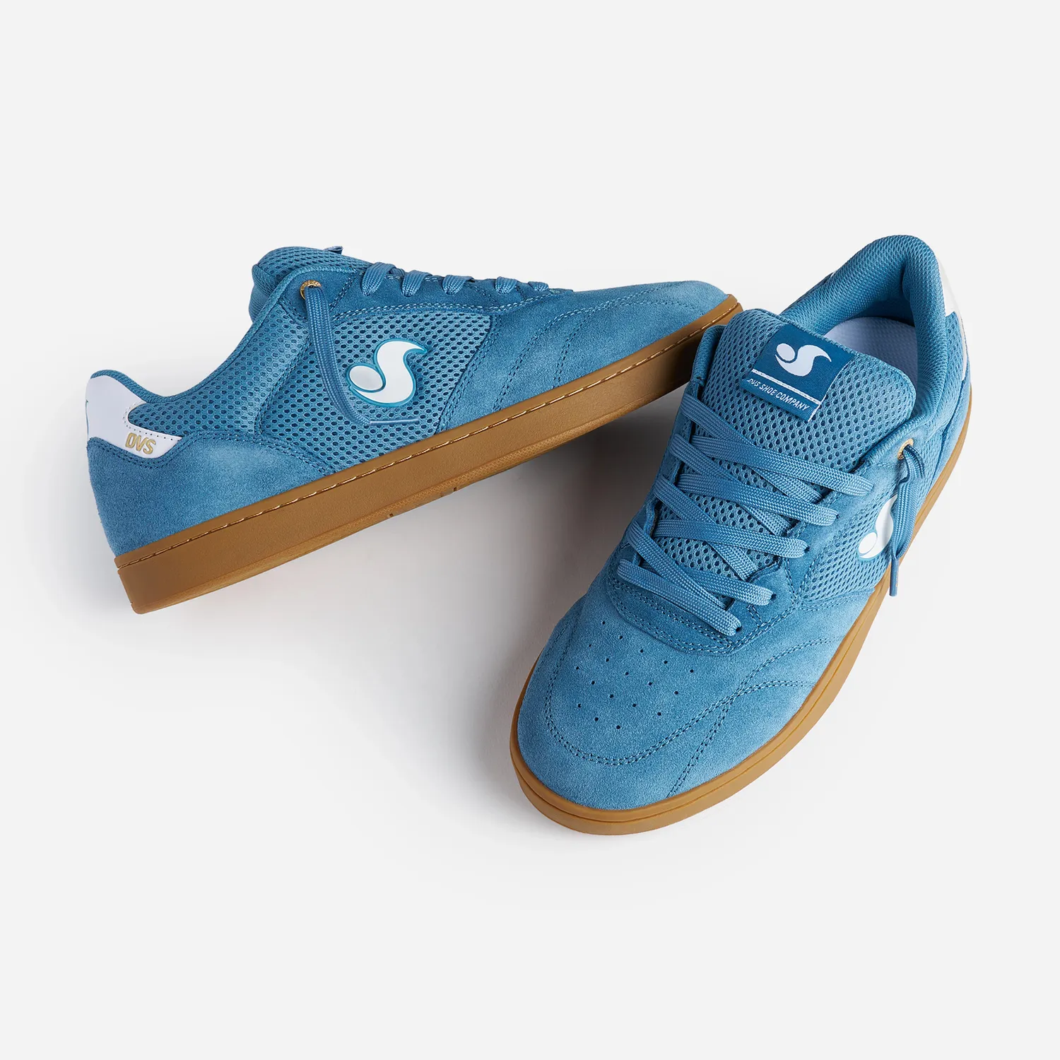 DVS Core 95 scarpe skate bluestone white gum suede