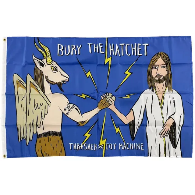 Toy Machine Bury The Hatchet X Thrasher BTH Flag Bandiera