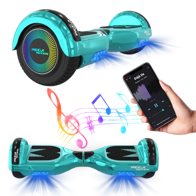 MEGA MOTION A03 hoverboard bambini nero LED Bluetooth