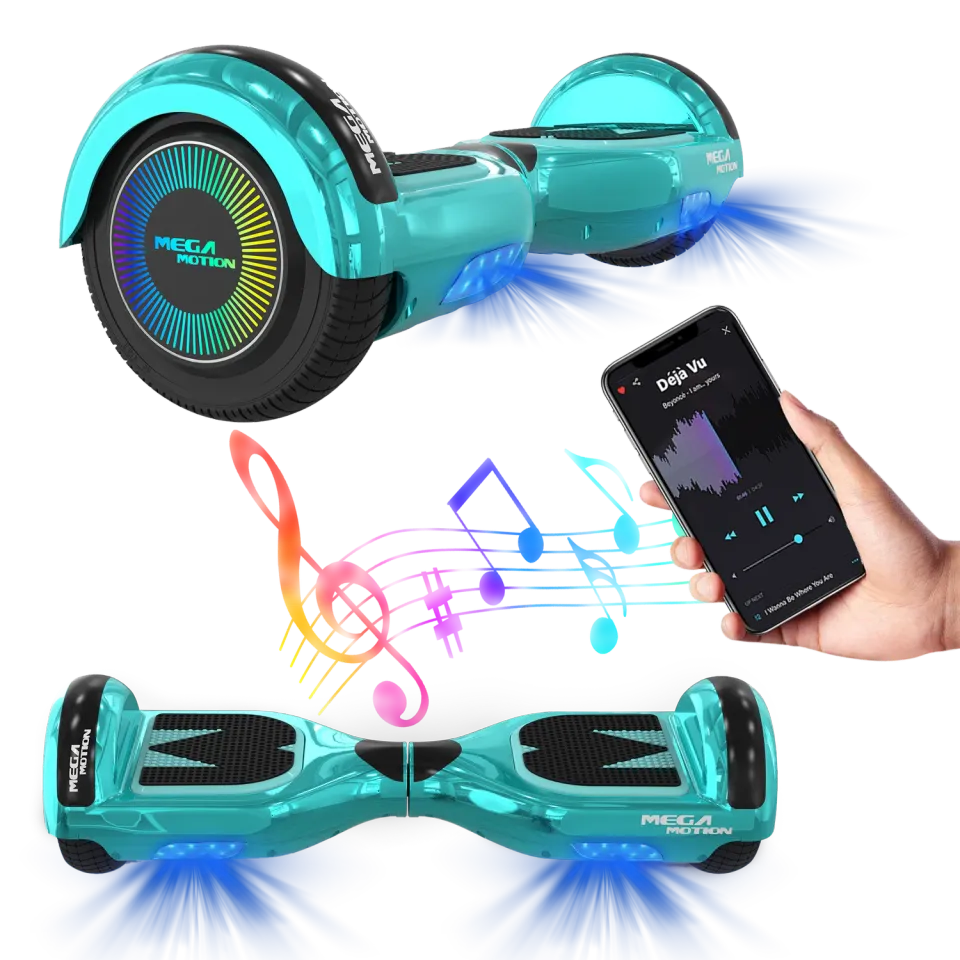 MEGA MOTION A03 hoverboard bambini nero LED Bluetooth