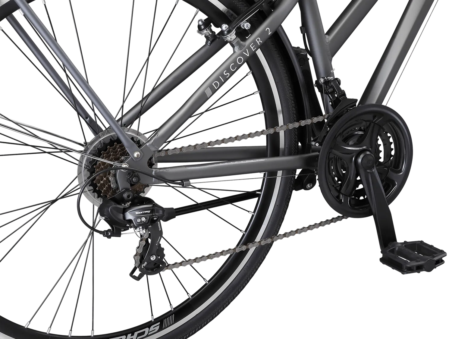 Schwinn Discover 2 Bici Ibrida 700c Grigia Città