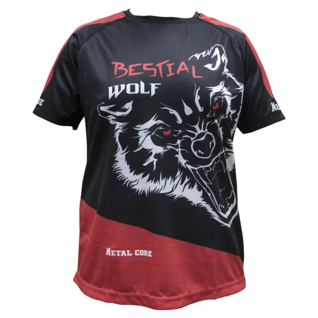 Bestial Wolf Running t-shirt running unisex