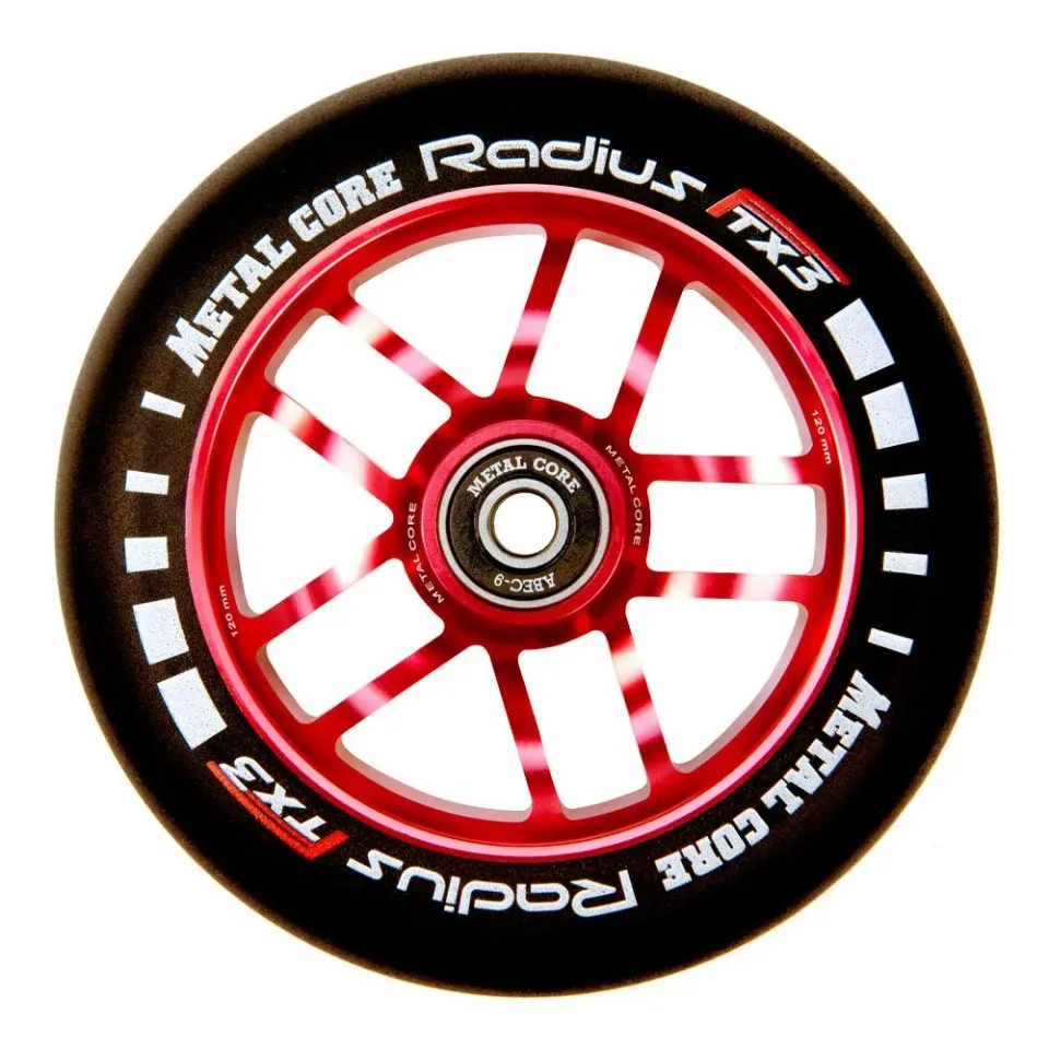 Bestial Wolf Radius ruota monopattino 120 mm rossa ABEC9