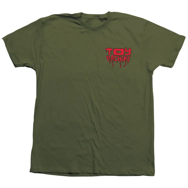 Toy Machine Half N' Half t-shirt Army in cotone