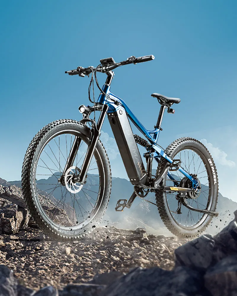 Puluma PH001 Bici Elettrica 48V 20Ah Blu Biammortizzata