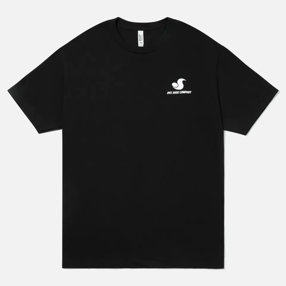 DVS Icon Tee t-shirt black cotone logo