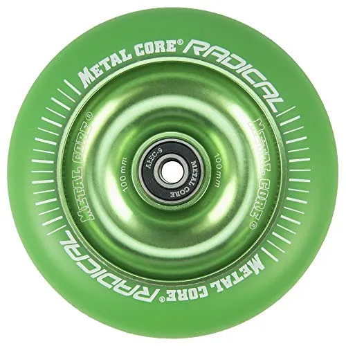 Metal Core Radical RGR100GR ruota 100 mm verde PU