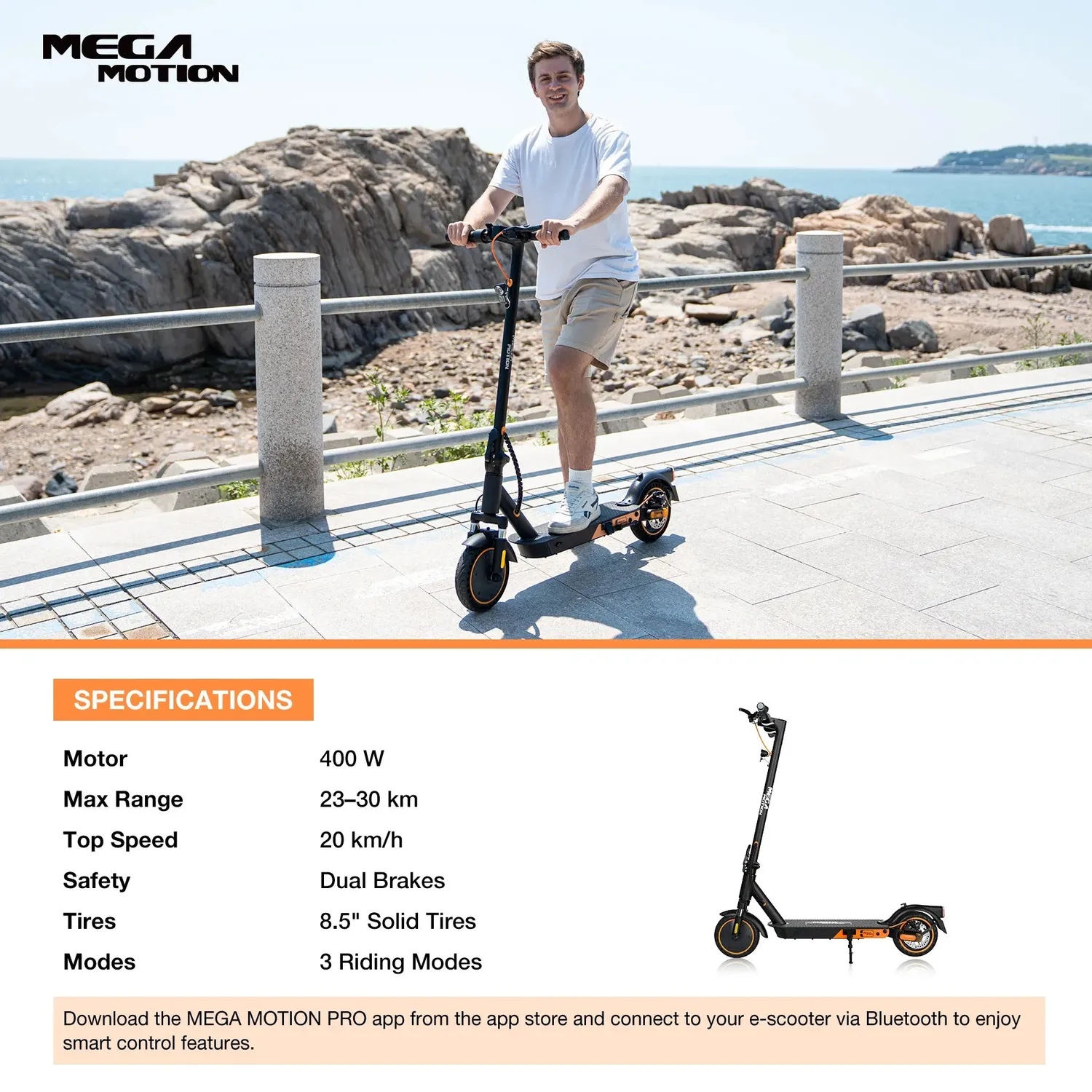 MEGA MOTION EV85F monopattino elettrico 30 km