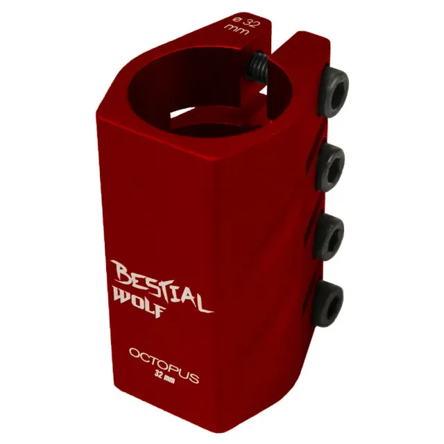 Bestial Wolf Octopus morsetto monopattino rosso 32 mm