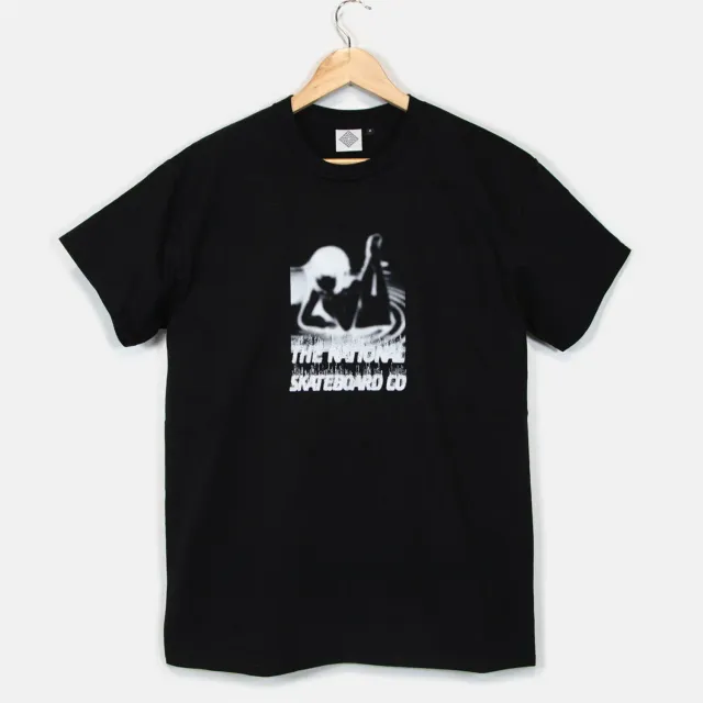 The National Skateboard Co. Ethereal t-shirt nera stampa frontale