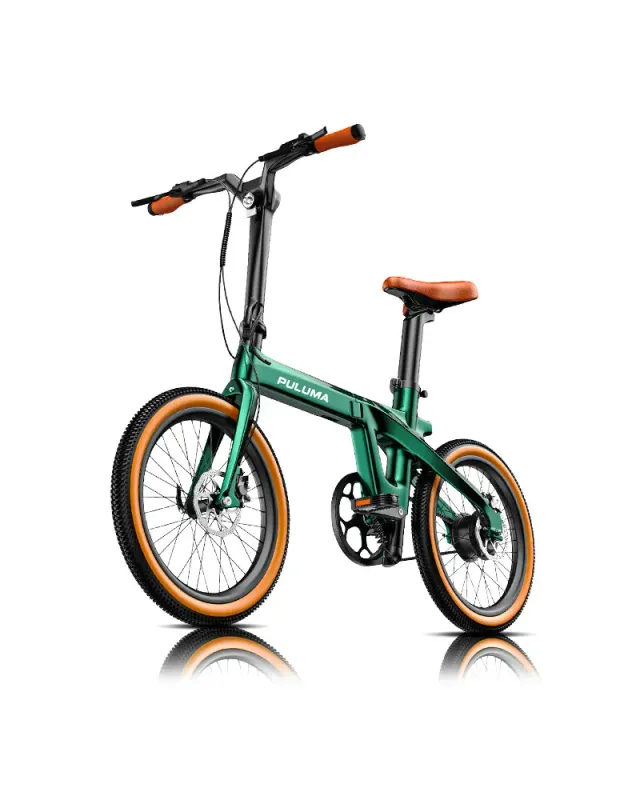 PULUMA PT20 bici elettrica pieghevole verde carbonio