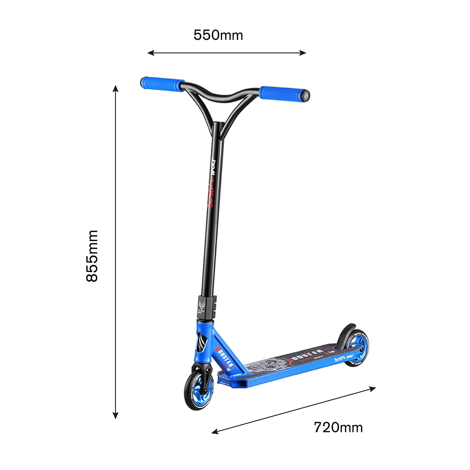 Bestial Wolf Booster B18 Monopattino Freestyle Blu Semi-Pro