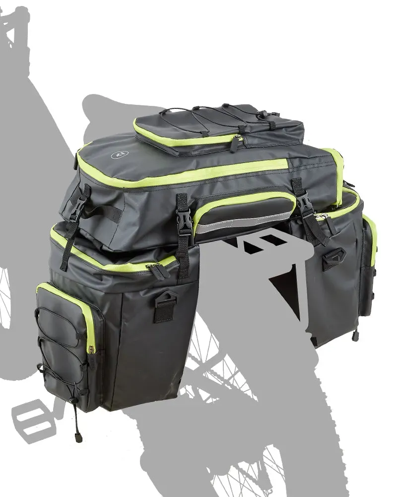PULUMA 3 in 1 borsa bici posteriore tripla impermeabile